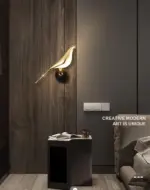 Magpie Bird Modern LED wall lamp tag1