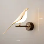 Magpie Bird Modern LED wall lamp tag1