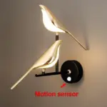 Magpie Bird Modern LED wall lamp tag1