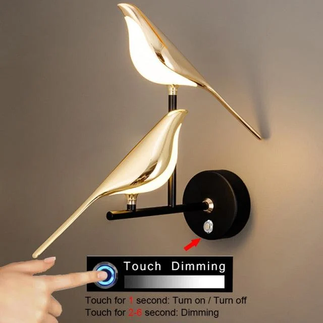 Magpie Bird Modern LED wall lamp -  - #tag1#