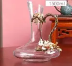 Maharaja Hand Blown Wine Goblets Decanter