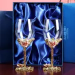 Maharaja Hand Blown Wine Goblets Decanter