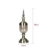 Mahogany_Metal_Glass_Vase_-_-4328248 Mahogany Metal Glass Vase