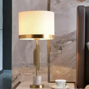 Mahogany Table Lamp - 