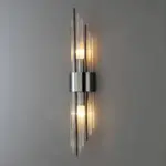 MajestatischeLicht Wandleuchte mit Kristallverzierung Warmes Weiss