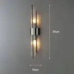 MajestatischeLicht Wandleuchte mit Kristallverzierung Warmes Weiss