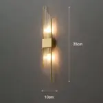 MajestatischeLicht Wandleuchte mit Kristallverzierung Warmes Weiss