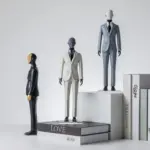 Male Model In Suit Hand Carfted Statue
