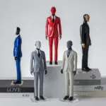 Male Model In Suit Hand Carfted Statue