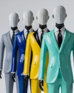 Male Model In Suit Hand Carfted Statue