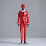 Male Model In Suit Hand Carfted Statue
