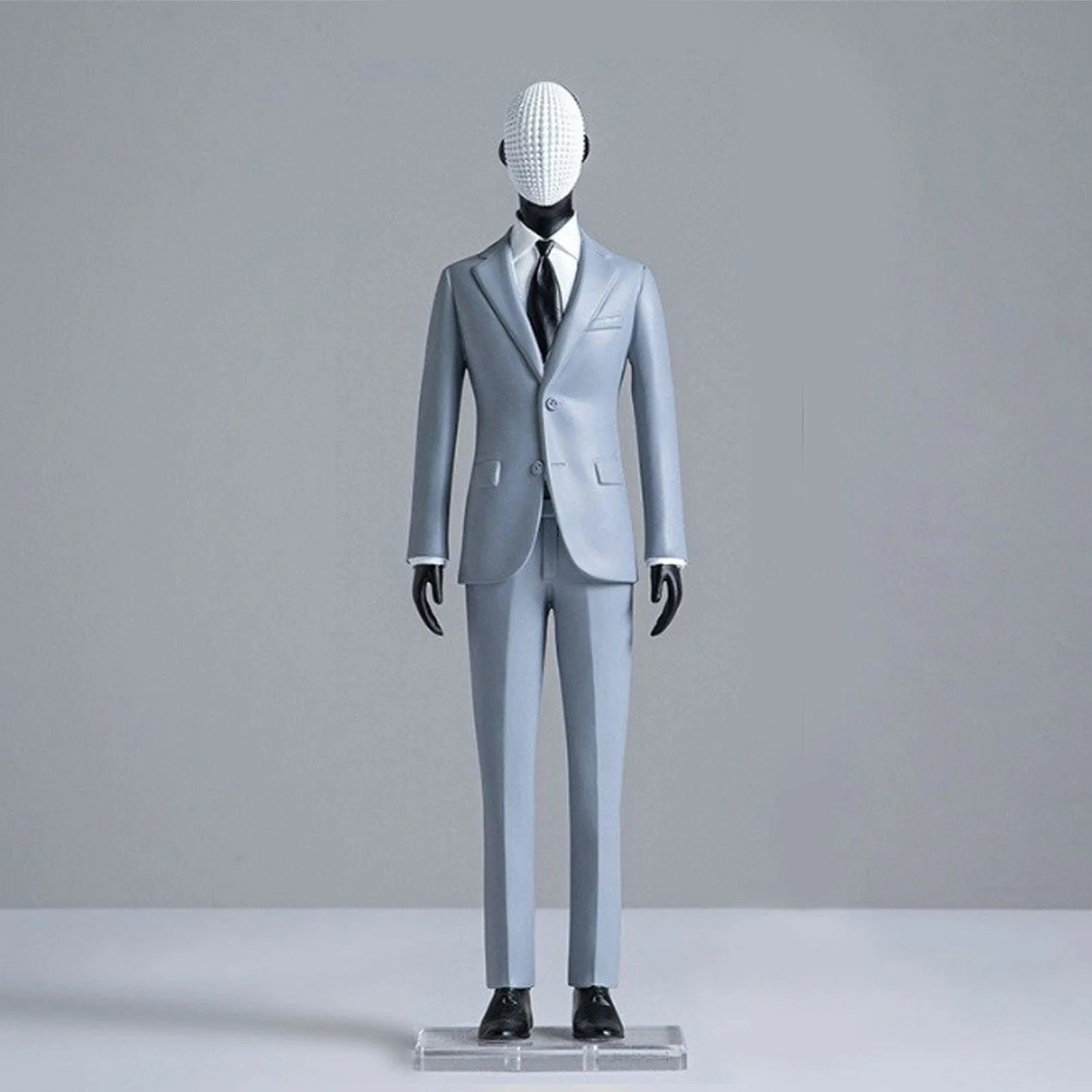 Male Model In Suit Hand-Carfted Statue -