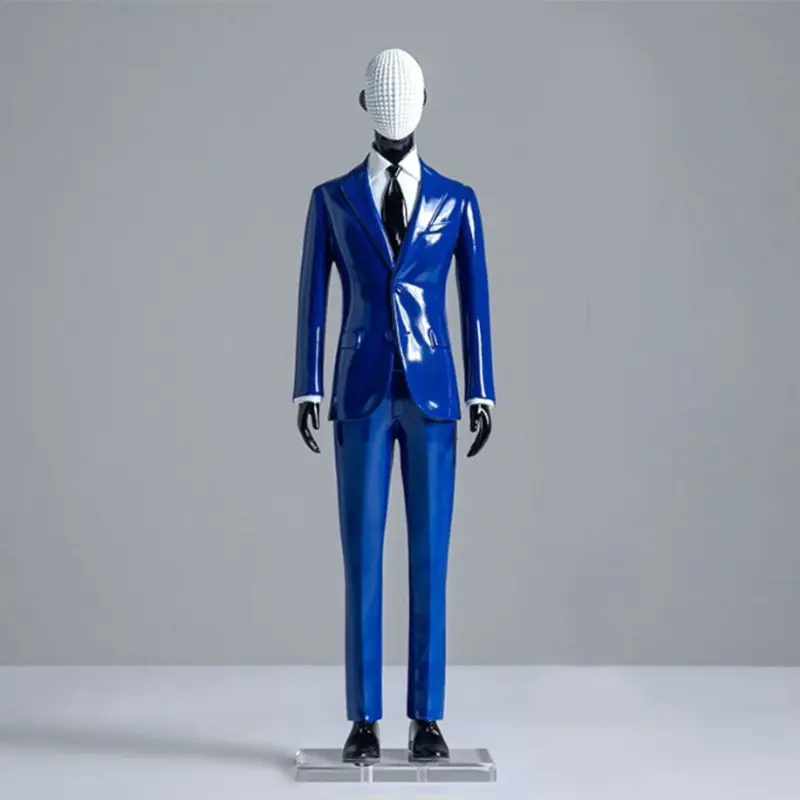 Male Model In Suit Hand Carfted Statue