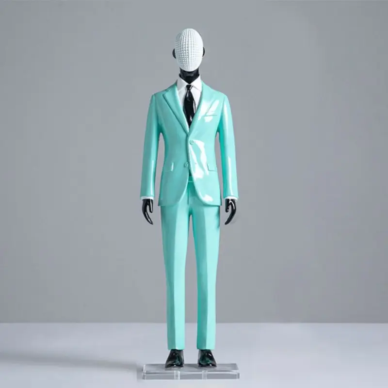 Male Model In Suit Hand Carfted Statue