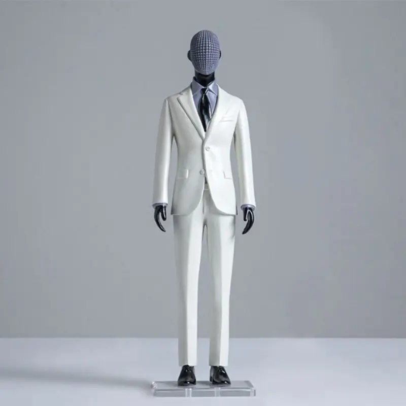 Male Model In Suit Hand Carfted Statue