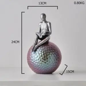 Man On Sphere Sculpture