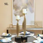 Manhattan_Candle_Holders_With_Marble_Base_-_-4328845 Manhattan Candle Holders With Marble Base