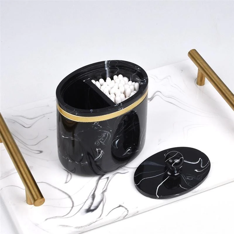 Marble Pattern Toothpick Holder Portable Cotton Swab Storage Box Toothpick Dispenser Container With Lid Home Living 751f24a5 E7cc 4228 99b0 4e0f285eeab2