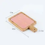 Marble Texture Platter With Gold Inlay Decorfaure