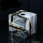 Marble Wooden Tissue Holder Decorfaure