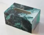 Marble Wooden Tissue Holder Decorfaure