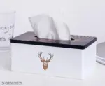 Marble Wooden Tissue Holder Decorfaure