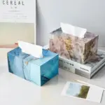 Marble Wooden Tissue Holder Decorfaure