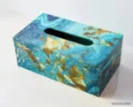 Marble Wooden Tissue Holder Decorfaure