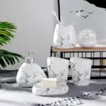 Marble Bliss 7 Piece Bathroom Set