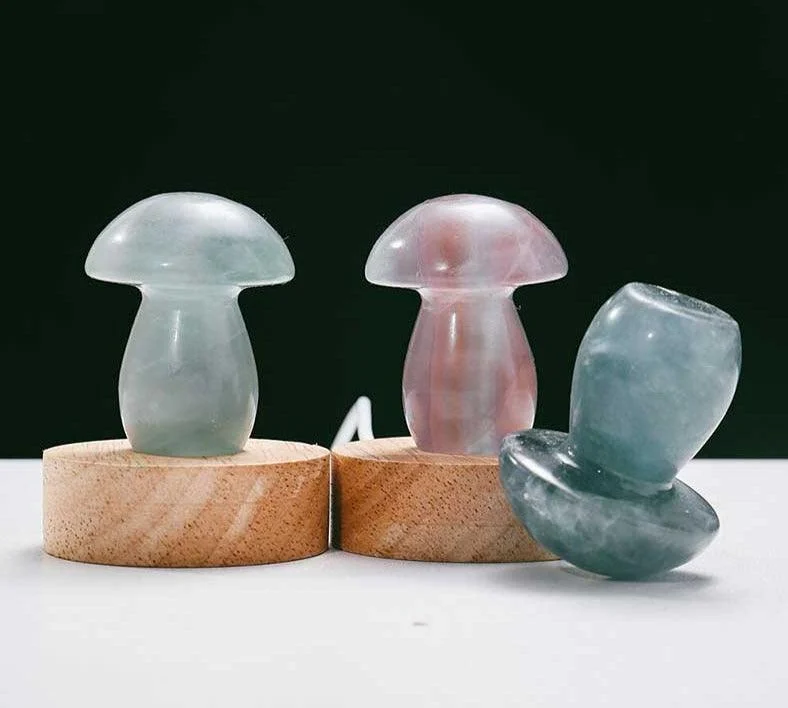 Marble Crystal Mushroom Lamp -