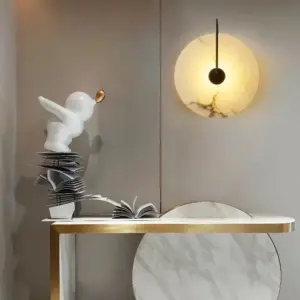 Marble Disk Wall Light
