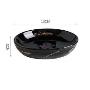 Marble Round Soap Rack: Light Luxury Kitchen & Bathroom Organizer