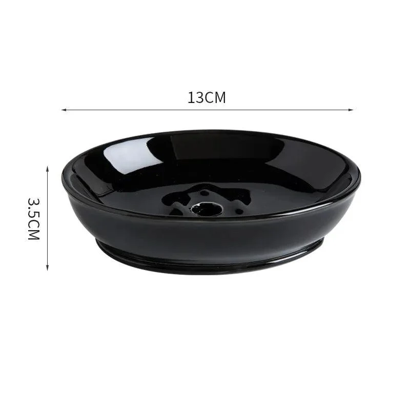 Marble Round Soap Rack: Light Luxury Kitchen & Bathroom Organizer -