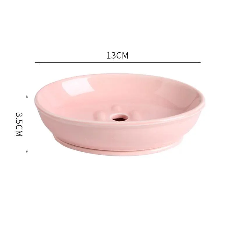 Marble Round Soap Rack: Light Luxury Kitchen & Bathroom Organizer -