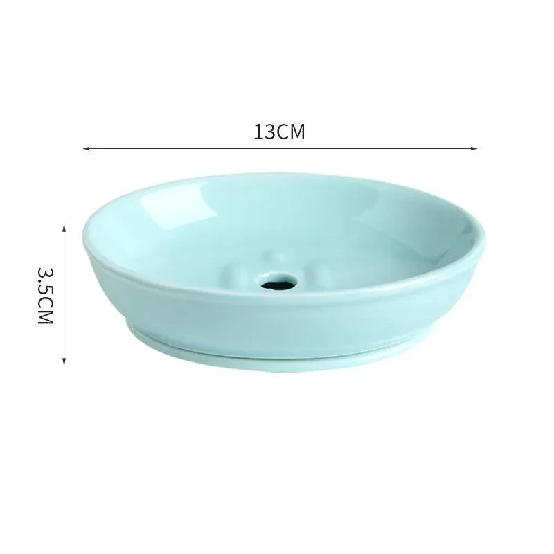 Marble Round Soap Rack: Light Luxury Kitchen & Bathroom Organizer -