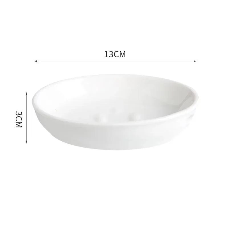 Marble Round Soap Rack: Light Luxury Kitchen & Bathroom Organizer -