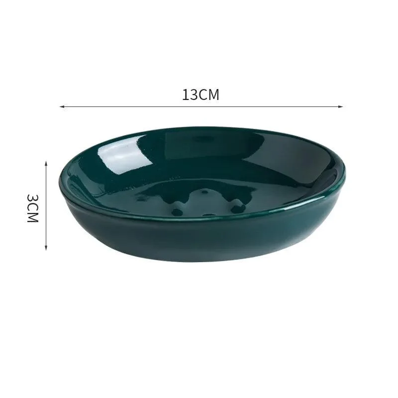 Marble Round Soap Rack: Light Luxury Kitchen & Bathroom Organizer -