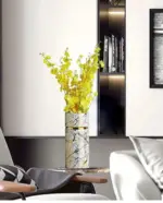 Marble_Texture_Vase_with_Gold_Inlay_-_-4330035 Marble Texture Vase with Gold Inlay