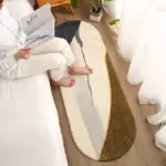 Marbled Bedside Rug