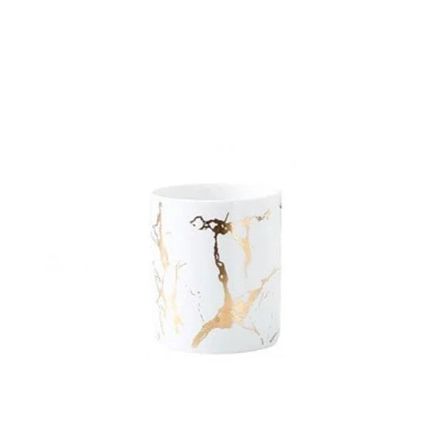 Marbled Ceramic Utensil Crock -