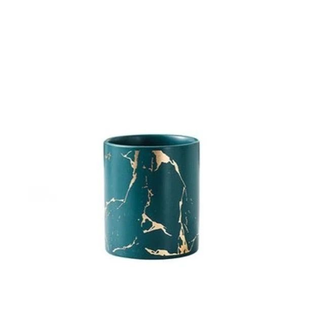 Marbled Ceramic Utensil Crock -