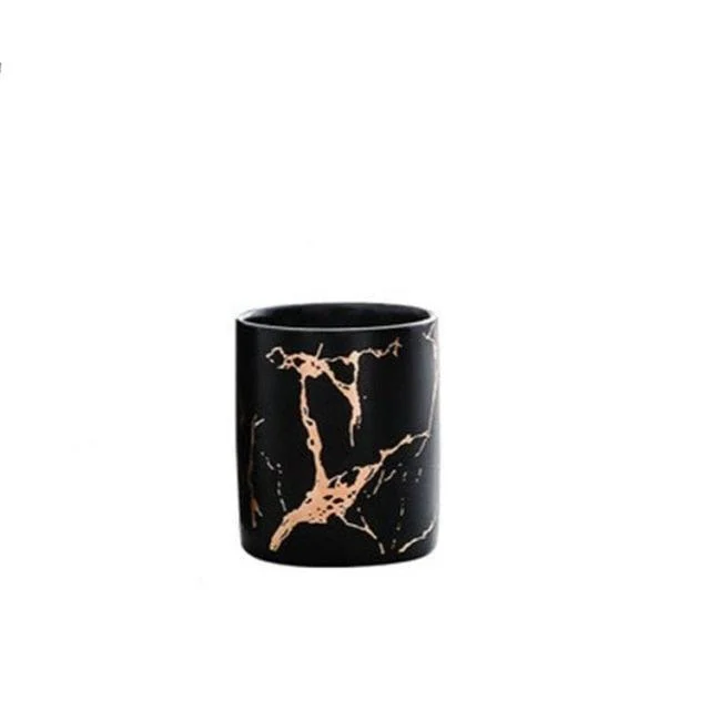 Marbled Ceramic Utensil Crock -