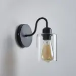 Marit RetroLEDWallLampBlack Homeko10