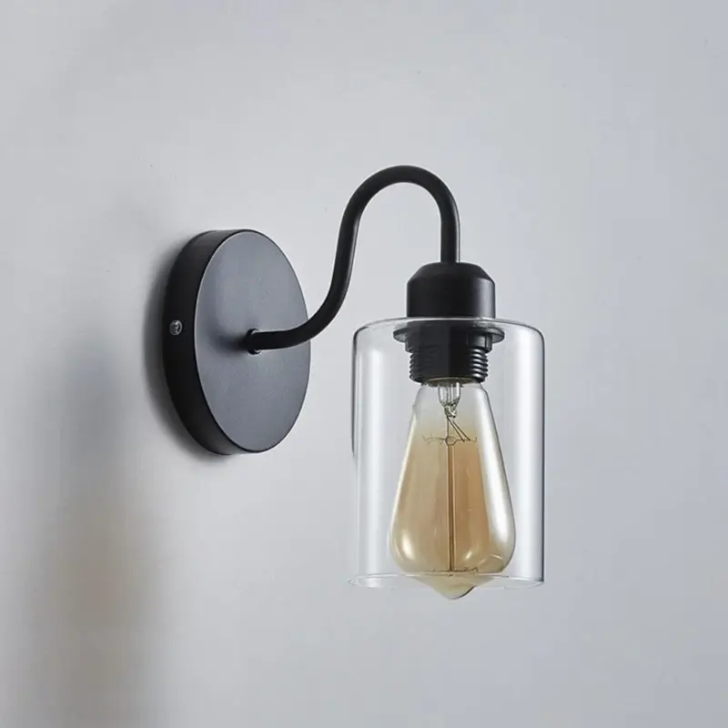 Marit RetroLEDWallLampBlack Homeko10