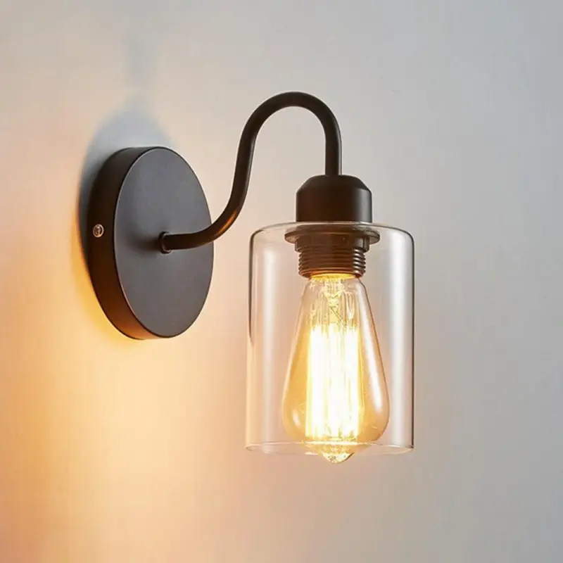 Marit RetroLEDWallLampBlack Homeko5