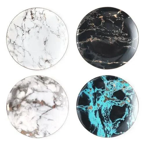 Marvelous Marble Pattern Plates -