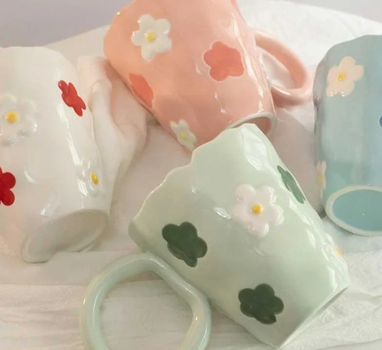 Matcha Ceramic Aesthetic Mugs -