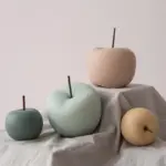 Matte Ceramic Apple Ornaments