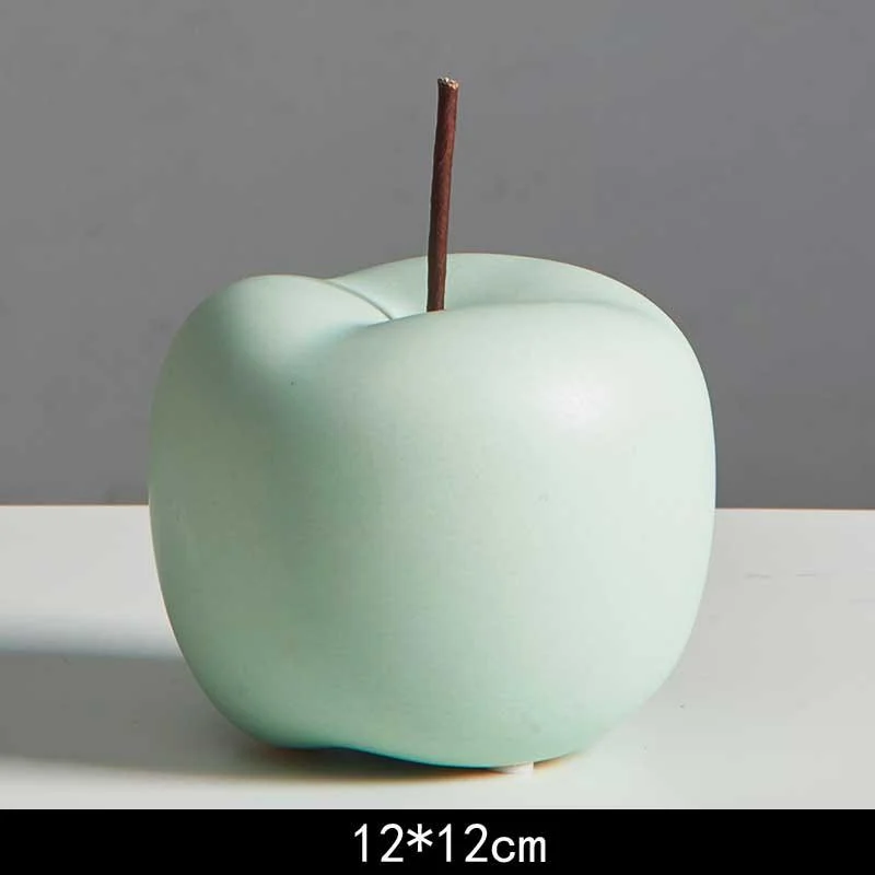 Matte Ceramic Apple Ornaments -