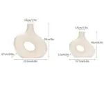 Matte Ceramic Hollow Vase For Pampas
